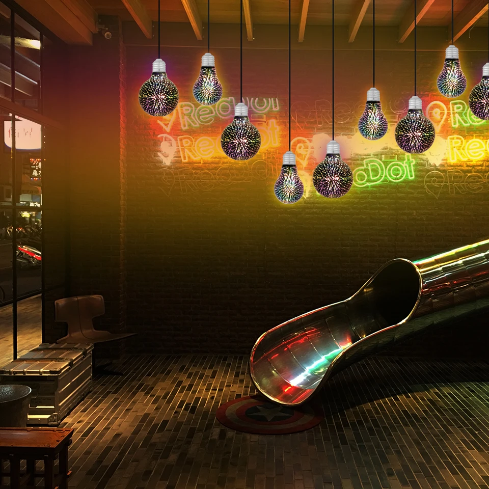 LemonBest светодиодный осветительные лампочки Новый 3D фейерверк лампочка Magic E27 свет