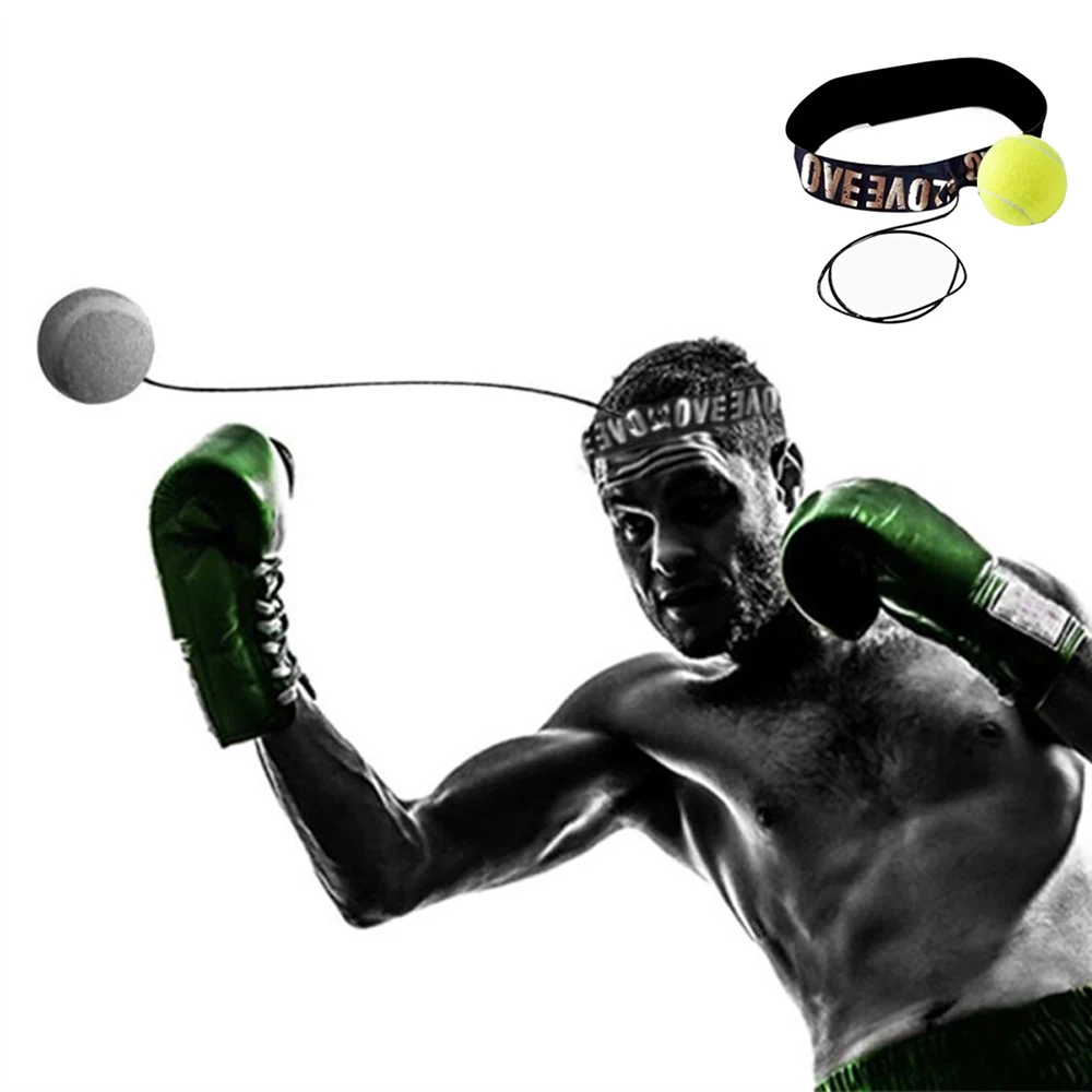 Новинка боксерский мяч боксерское снаряжение с головной повязкой для | Отзывы и видеообзор