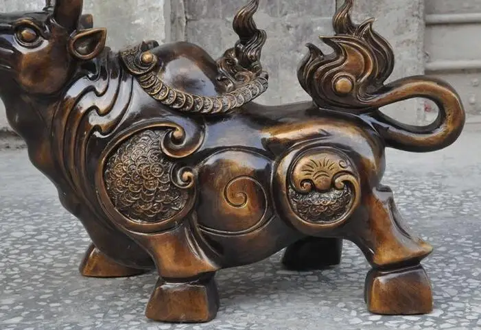 Китайский Фэншуй Бронзовая фигурка для привлечения богатства денег фондовый