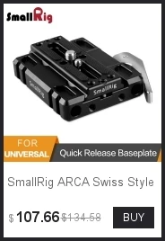 SmallRig Quick Release QR Plate Drop-In ласточкин хвост Зажим для Manfrotto 501PL штатив-2006