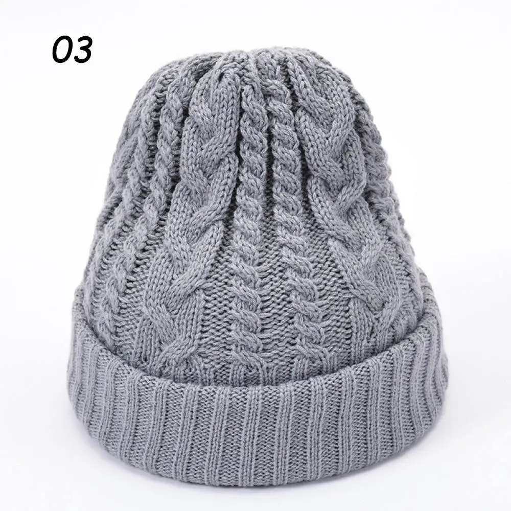 03 Light Gray Hat Sparsil,, унисекс, зимняя вязаная шапка для женщин, одноцветные шапки, твист, Толстая теплая шапка с черепом, Мужская одноцветная шапка с нитью - Цвет: 03 Light Gray Hat