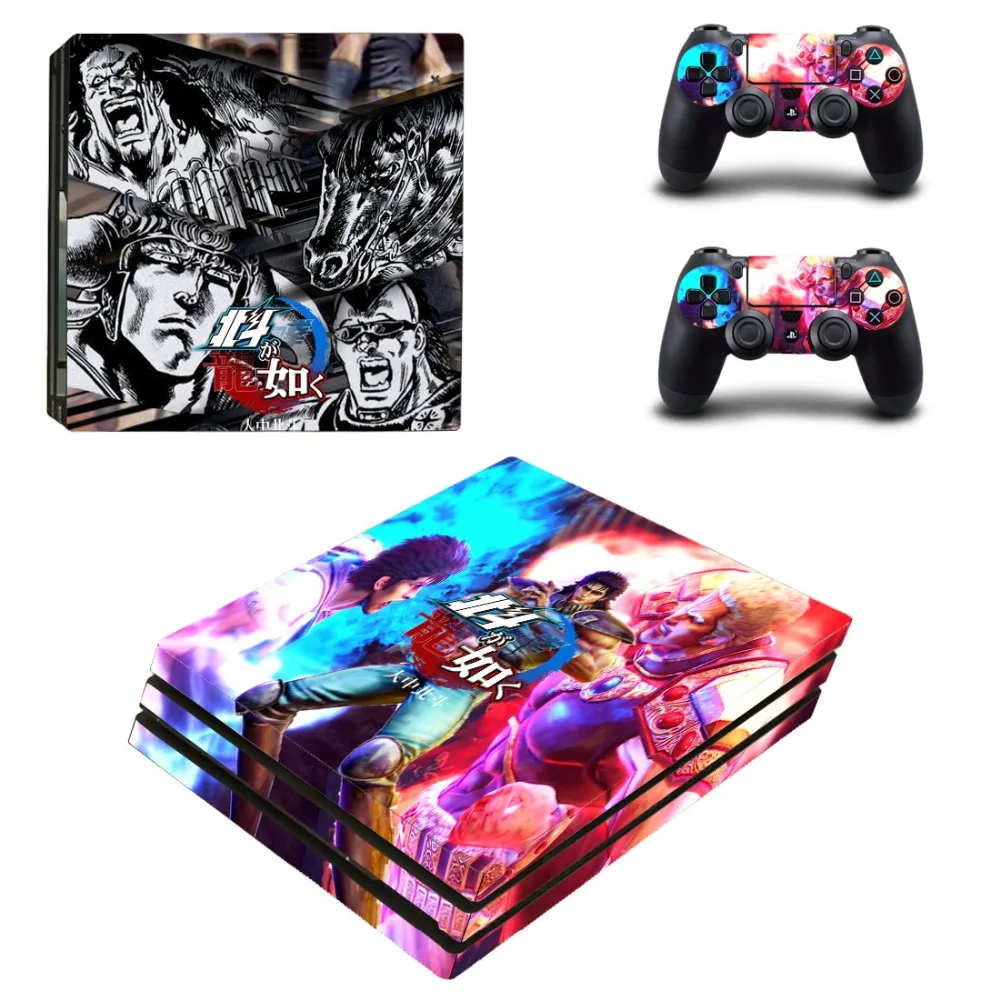Yakuza Kiwami Hakuto Ga Gotoku PS4 Pro наклейка на кожу Виниловая для Playstation 4 консоль и 2