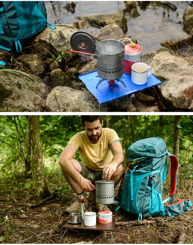 NatureHike открытый алюминиевый сплав Настольный супер светильник портативный складной стол Альпинизм Кемпинг мини стол