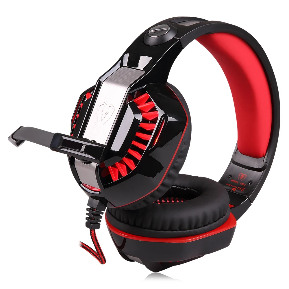 KOTION каждый G2000 игровая стереогарнитура 2 м кабель светодио дный свет Over-Ear Super Heavy