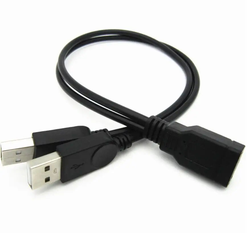 USB кабель с двумя штекерами 25 см 2 0|Компьютерные кабели и разъемы| |