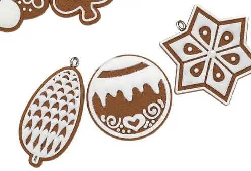 

500 pack Hanging Ornament Snowflakes Decor Polymer Clay Drop Pendants Christmas Tree Baubles Decoration Enfeites Ornaments