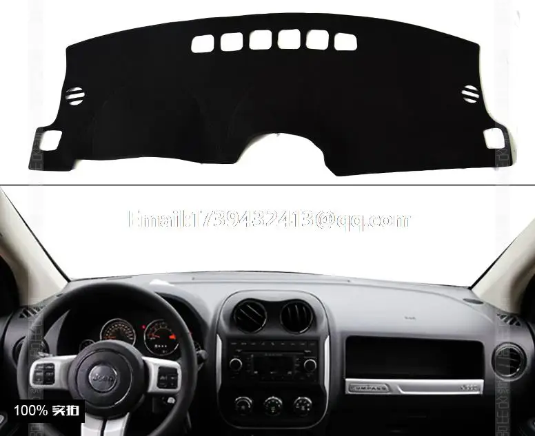 Для jeep compass 2011 2012 2013 2014 2015 2016 коврики для приборной панели аксессуары стайлинга