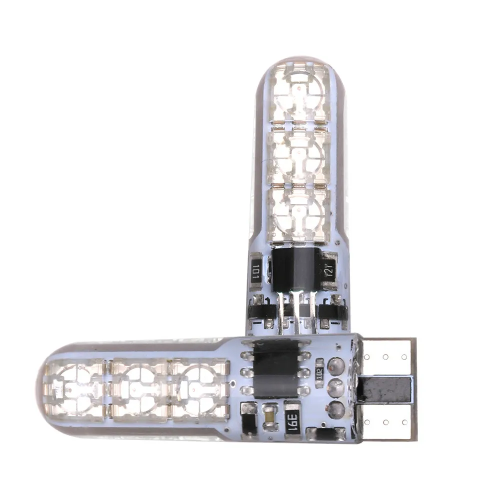 RGB Автомобильная широкополосная лампа T10 силикагель 5050 6SMD Автомобильный