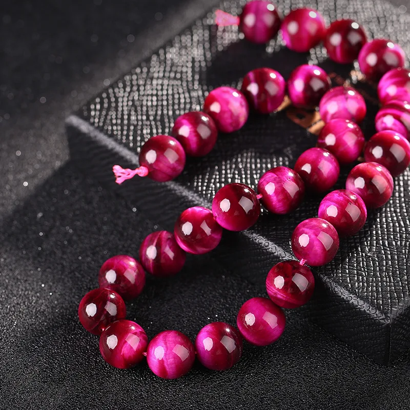 Натуральный камень пурпурный тигровый глаз Агаты круглые 15 &quotотдельные бусины