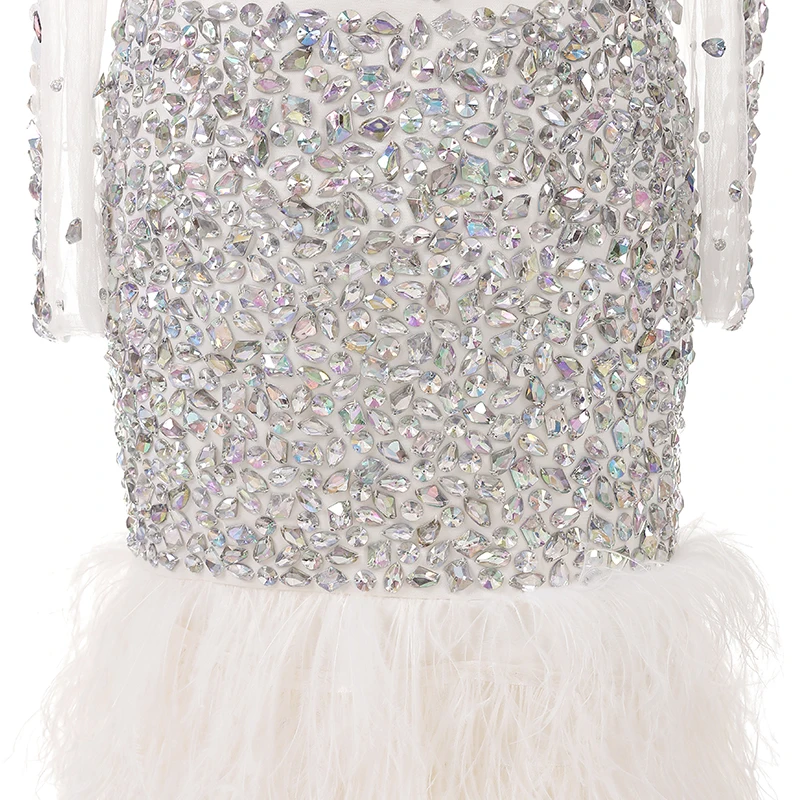 Вечерние платья в африканском стиле для выпускного вечера с бисером и блестками