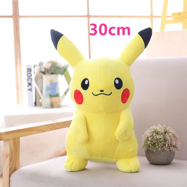 30cm boy 30-65 см милые Аниме Пикачу плюшевые игрушки мягкие Kawaii подушки чучело куклы для детей девочек Дети День рождения Рождественский подарок - Цвет: 30cm boy