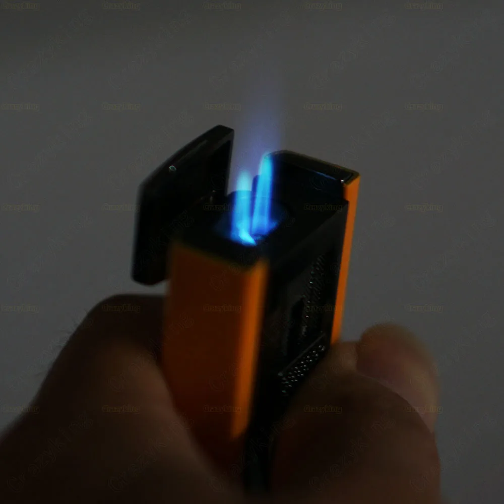 Cohiba Metal Gas Butane 2 Torch Jet Flame Cigar Lighter With Punch Cigarette Windproof Lighters Gift Box | Дом и сад