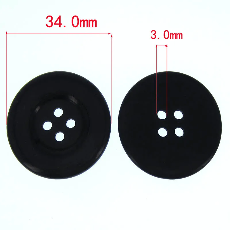 8 шт. круглые большие пуговицы из смолы 1 3/8 дюйма 4 отверстия 34 0 мм|button waterproof|button