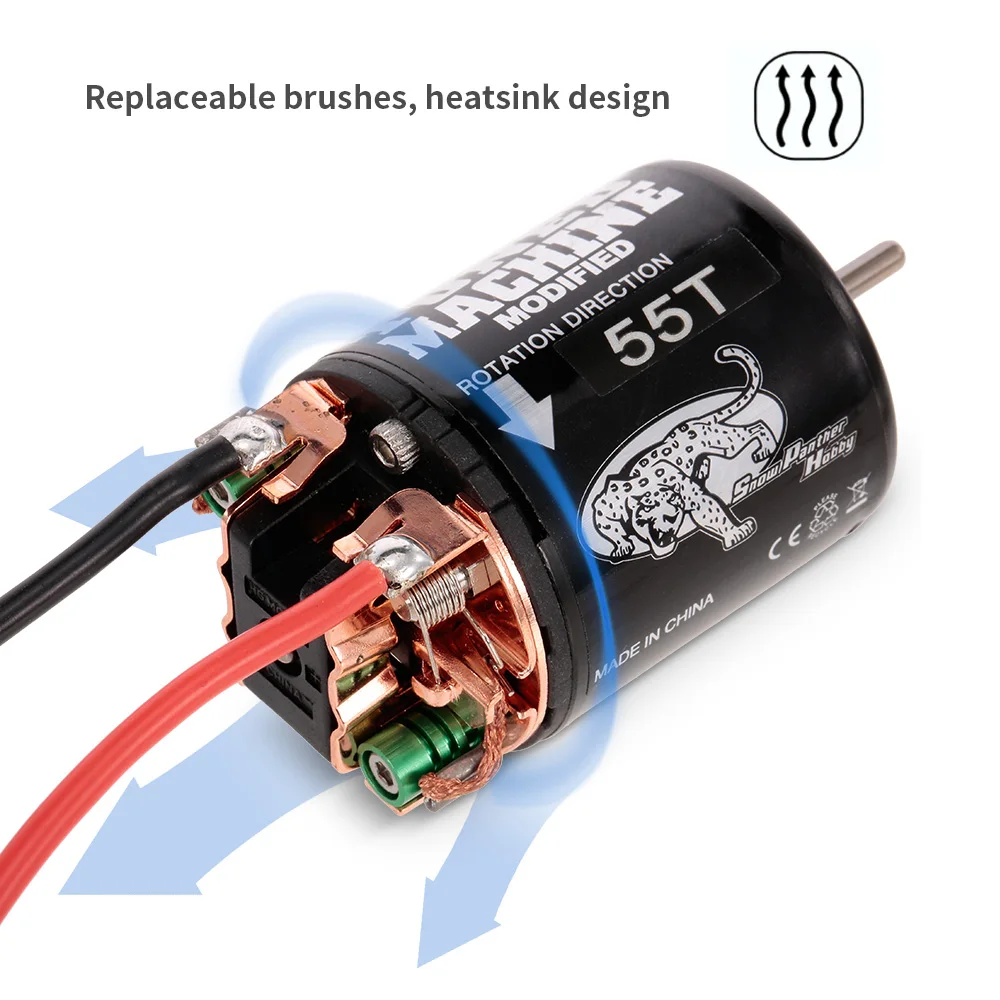 Запчасти для радиоуправляемого автомобиля WP 1060 brushed 60A ESC 2-3S 6V/3A BEC и 540 55T Motor Brushed 1/10