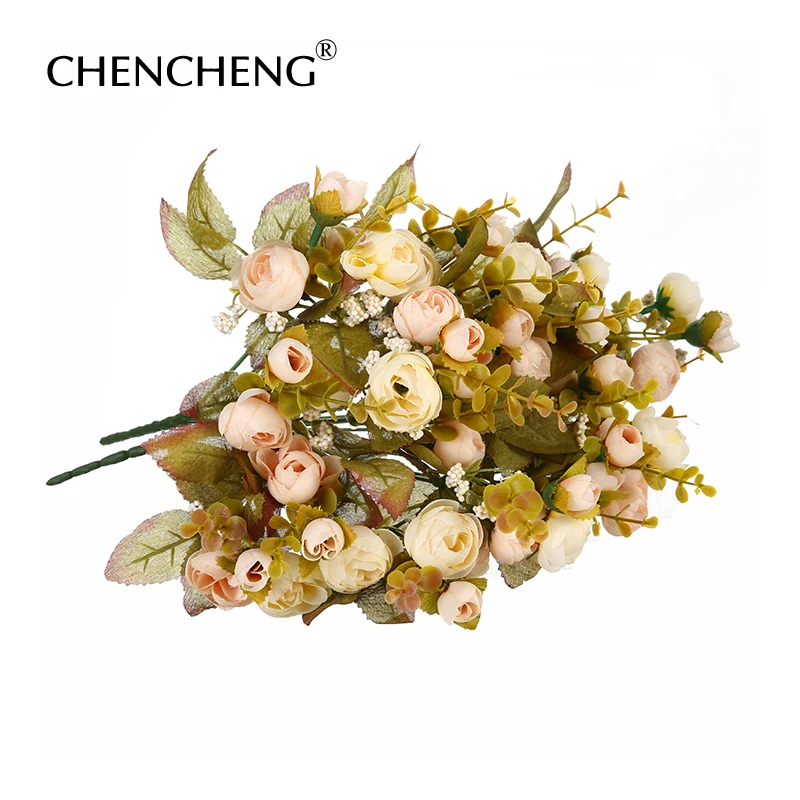 CHENCHENG, 1 шт., 32 см, шелковая искусственная Роза, бутон, букет, свадебный цветок, свадебное украшение, цветы, для дома, вечерние, Осеннее украшение