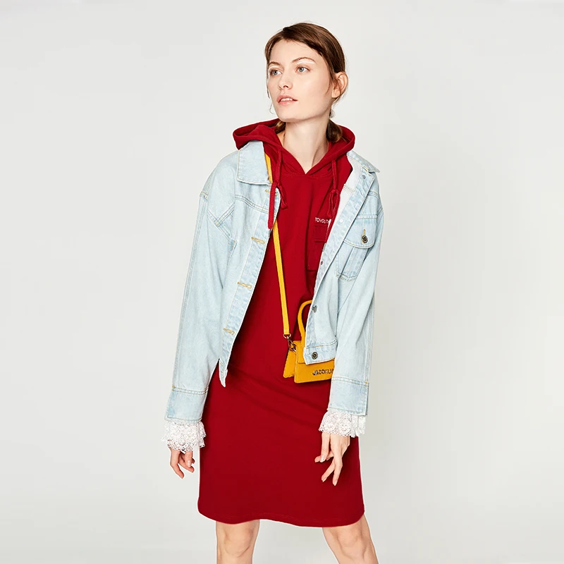 Toyouth Casual Women Jumper Dress Embroidery Pocket Female Skinny Dresses H Line Brief Straight Loose Fashion Vestidos|Женские платья| |