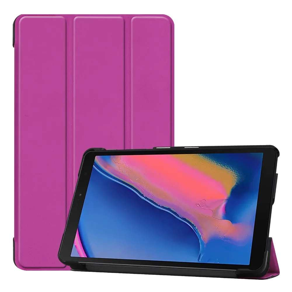 Для Samsung Galaxy Tab A 8 0 дюймов 2019 чехол S Pen SM-P200 P205 тонкий кожаный с магнитной