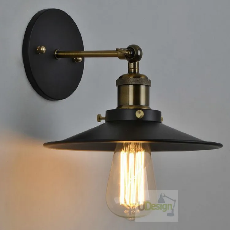 

Free shipping America style vintage copper wall lamp edison iron +E27 Lamp holder 5001L-Dia26