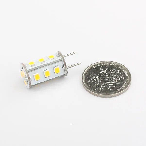 Светодиодная лампа G6.35 супер яркая 2835SMD 15 светодиодов до 220 лм широкая рабочая