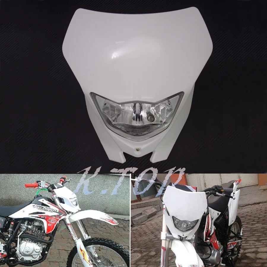 Новинка белый пластиковый передний обтекатель H4 для мотоцикла двойного