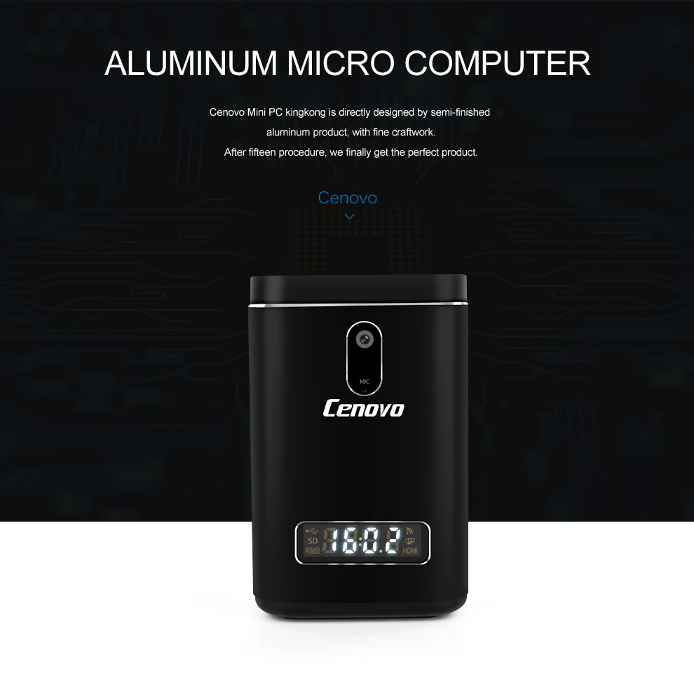 Cenovo Kingkong Mini PC Windows 10 Intel Cherry Trail Z8300 Quad Core TV Box 4G 64G 2M Camera HDMI Bluetooth Wifi Four USB3.0 | Компьютеры