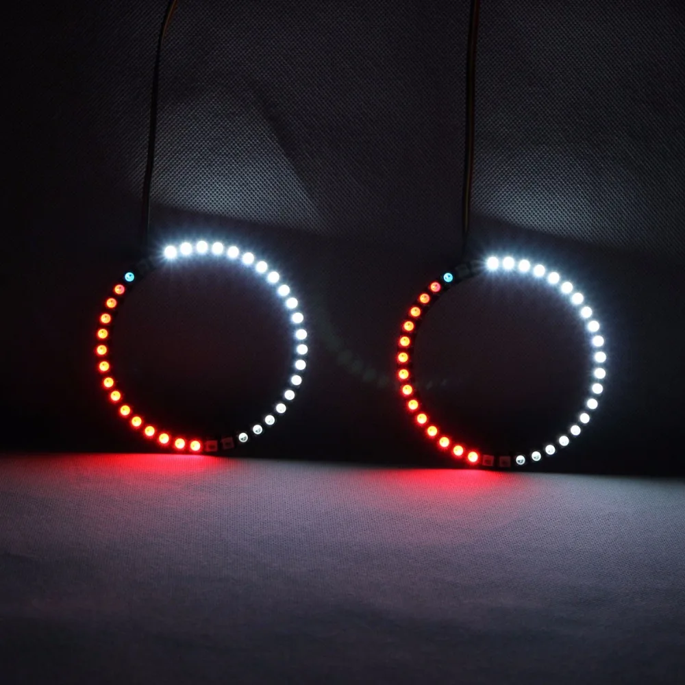 Вращающийся светильник RGBW Angel Eyes s DRL светодиодный многоцветный беспроводной