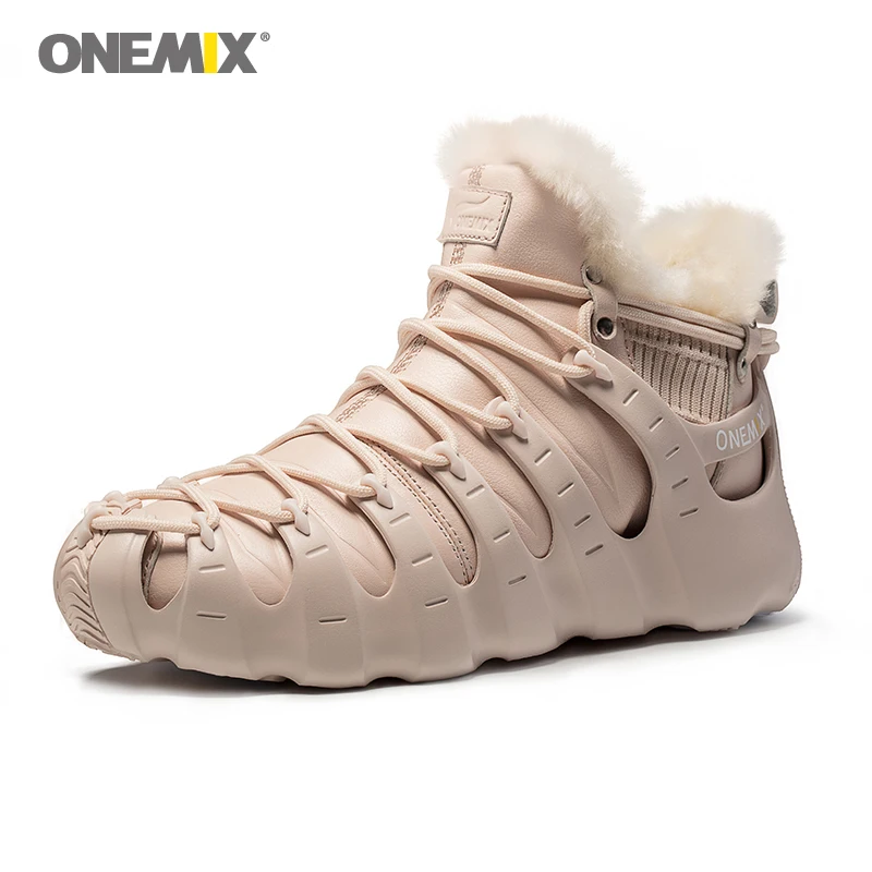 Женские теплые кроссовки Onemix удобные для бега прогулок занятий спортом на