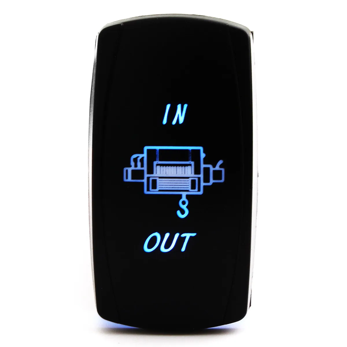 Водонепроницаемый Синяя светодиодная лебедка вход/выход кулисный переключатель