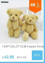 100 шт./лот Kawaii маленькие плюшевые мишки, набитые плюшем 3,5 см, игрушка плюшевый мишка, мини мишка, плюшевые игрушки, свадебные подарки 01301