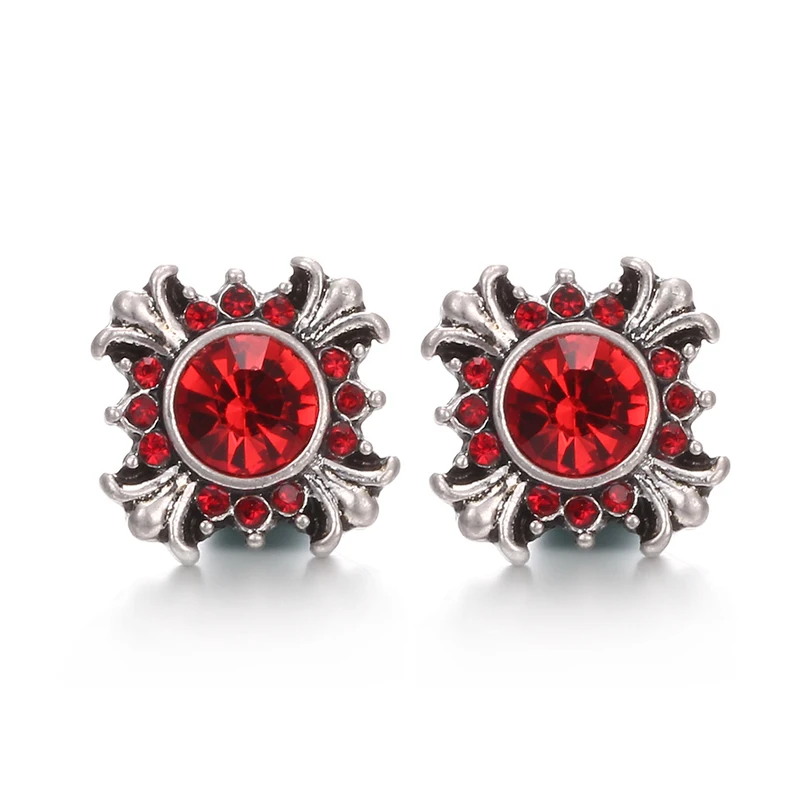 10pcs/lot 12mm Drop Snap Jewelry 7Colors Cross Rhinestone Metal Crystal Button DIY Bracelets Gift | Украшения и аксессуары
