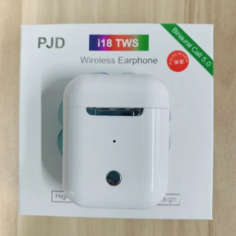 white i18 i16 TWS беспроводные наушники оригинальные 1:1 Bluetooth 5,0 наушники с микрофоном стерео наушники pk i10 i12 - Цвет: white i18