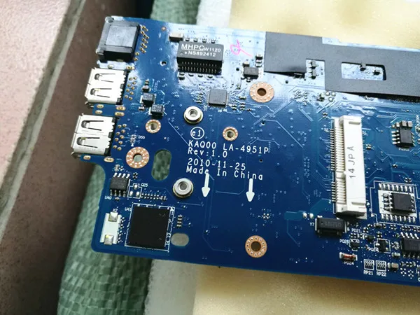 LA-4951P 595764-001 подходит для HP EliteBook 8540P 8540W KAQ00 материнская плата ноутбука DDR3 с