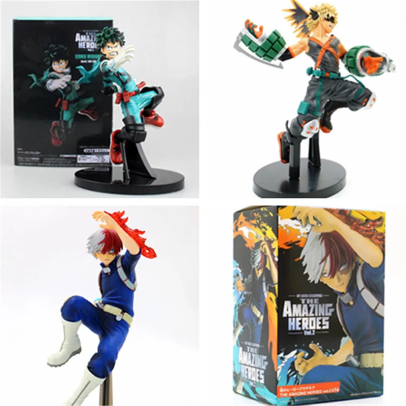 3 вида стилей мой герой Todoroki шото Izuku Midoriya Deku Bakugou Katsuki 3th вер. ПВХ экшн фигурка No Hero