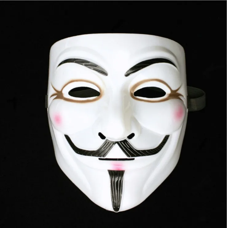 Маска V Geek Movie Theme Vendetta маскарадная вечеринка украшение Word Румяна для лица