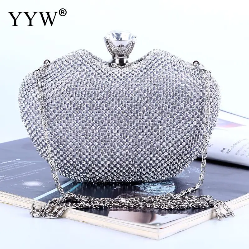 

New 2019 Evening Bags Diamond Rhinestone Elegant Ladies Wedding Clutch Women'S Purse Handbags Wallets Evening Clutch Bag Bolsa