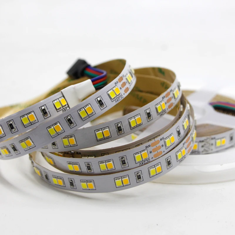 5 м Двухцветная светодиодная лента CCT 3528 5050 3014 2835 SMD с регулируемой яркостью 120