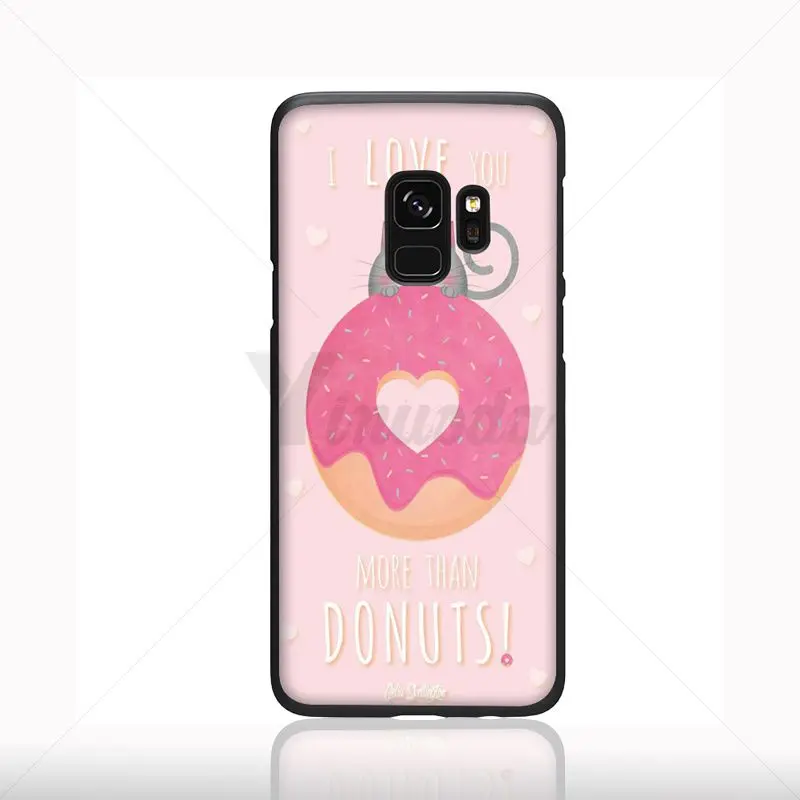 Yinuoda i love you donuts DIY Окрашенные аксессуары для телефонов Чехол Samsung Galaxy s7 S10plus s9 s8 plus