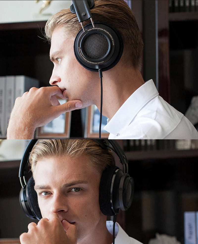 Philips/Philips X2HR монитор Fever гарнитура Hi-Fi наушники с высоким разрешением стерео гарнитура с 50 мм мощный привод