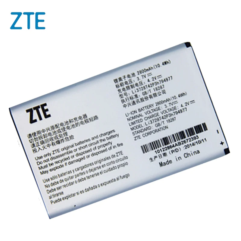 Оригинальный zte Li3728T42P3h794977 аккумулятора телефона для MF923 2800 мАч|Аккумуляторы