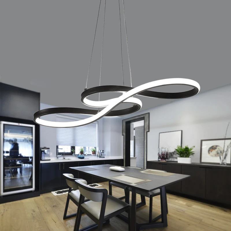 

New LED Pendant Lights modern restaurant living room kitchen bar office dimmable aluminum home lighting Pendant Lamp fixtures