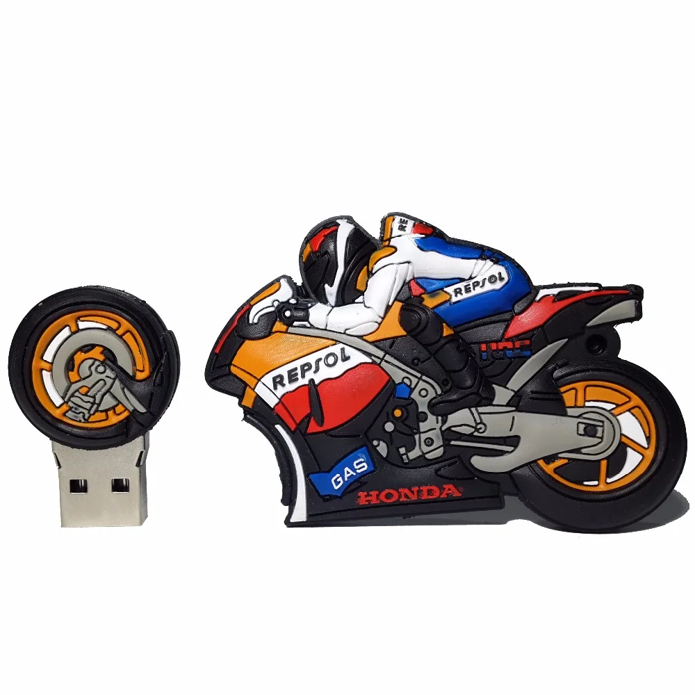 Флеш накопитель USB 2 0 8 ГБ 4 16 32 64 ГБ|pendrive chocolate|cartoon motorcyclesflash drive |