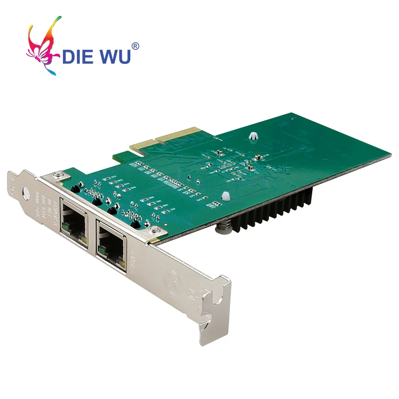 Сетевая гигабитная карта DIEWU TXA030 RJ45 10/100 Мбит/с 1 ГБ Intel 1000 PCIe 4x мини lan для