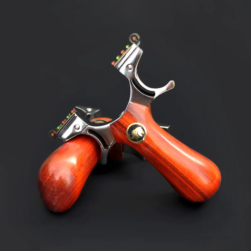 Рогатка Охота из нержавеющей стали катапульты удобная деревянная ручка с