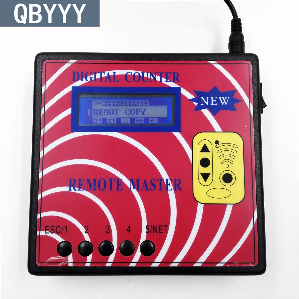 Qbyyy цифровой счетчик частоты тестер, фиксированный/прокатки Авто Дистанционное копирующее устройство/мастер, регенерировать RF пульт дистанционного управления, ключ программист