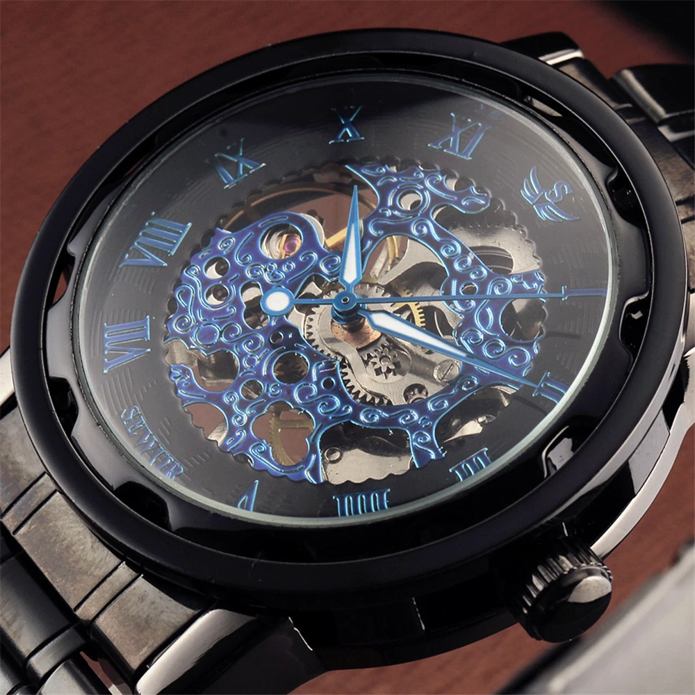 Часы SEWOR мужские армейские механические с римским циферблатом|clock brand|clock men