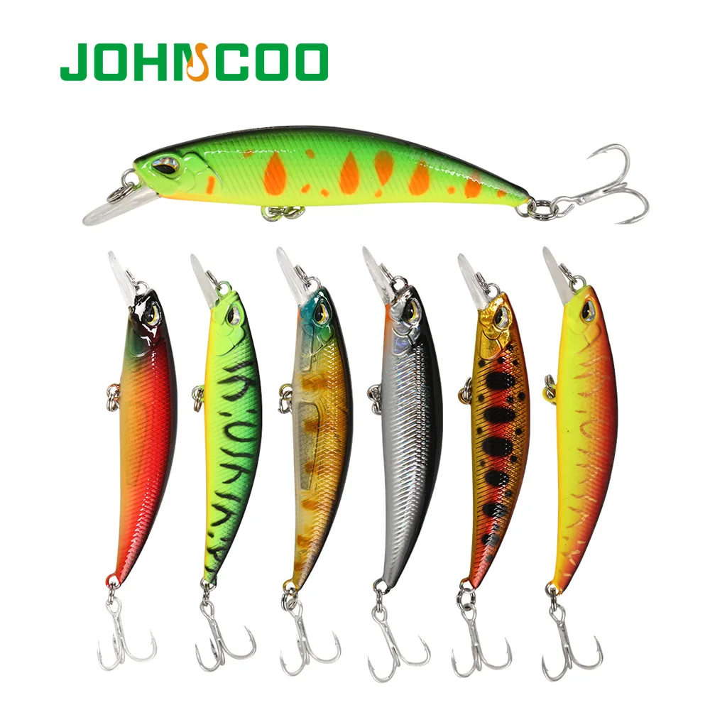 JOHNCOO Jerkbait гольян 80 мм 10 г Рыбная приманка вобблер для погружения и вибрирования рыболовные снасти приманка для плавания