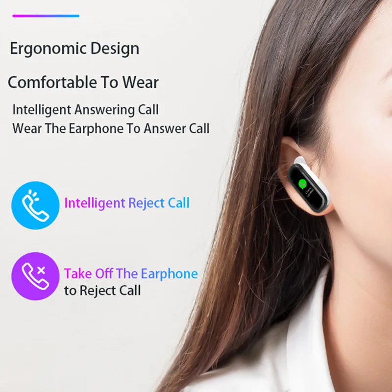 2 цвета Роскошный умный Браслет наушники Bluetooth наушники часы Смарт-браслет кровяное давление фитнес-трекер vs honor mi Band