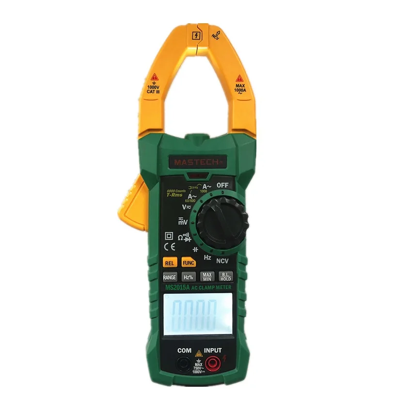 MASTECH MS2015A AutoRange Digital AC 1000A ток клещи мультиметр True RMS частота Емкость тестер НТС