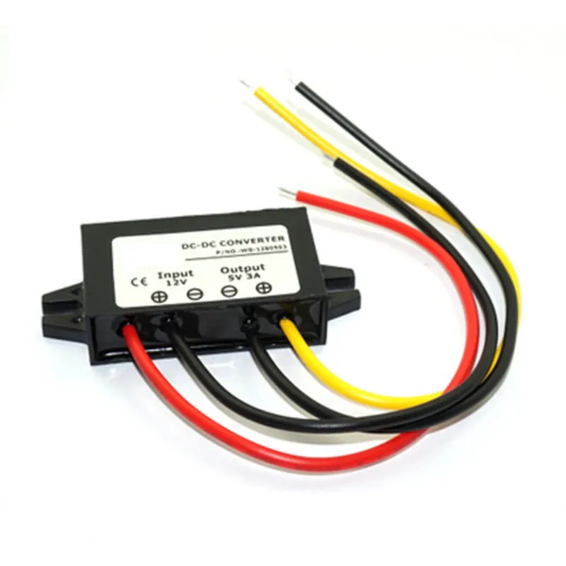 DC-DC 12V to 5V Step-down power supply Power module converter USB with Ear protection cap Stable voltage Waterproof | Электроника