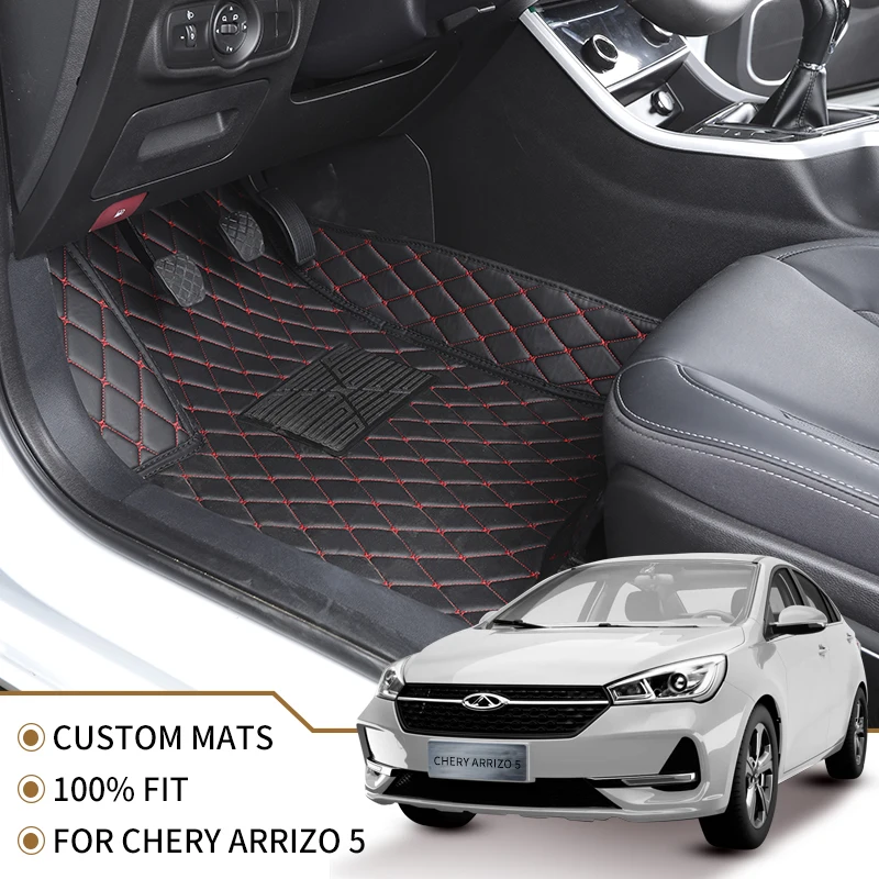 Кожаный Автомобильный Коврик для вспышки напольные коврики Chery Arrizo 5 2016 2017 2018 2019